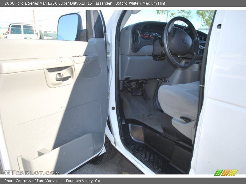 Oxford White / Medium Flint 2008 Ford E Series Van E350 Super Duty XLT 15 Passenger