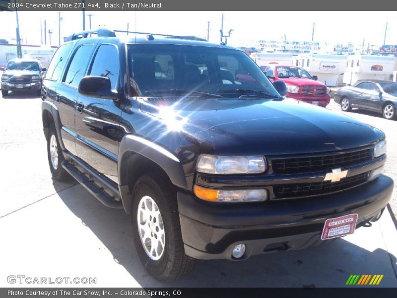 Black / Tan/Neutral 2004 Chevrolet Tahoe Z71 4x4