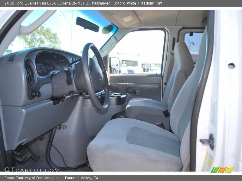 Oxford White / Medium Flint 2008 Ford E Series Van E350 Super Duty XLT 15 Passenger