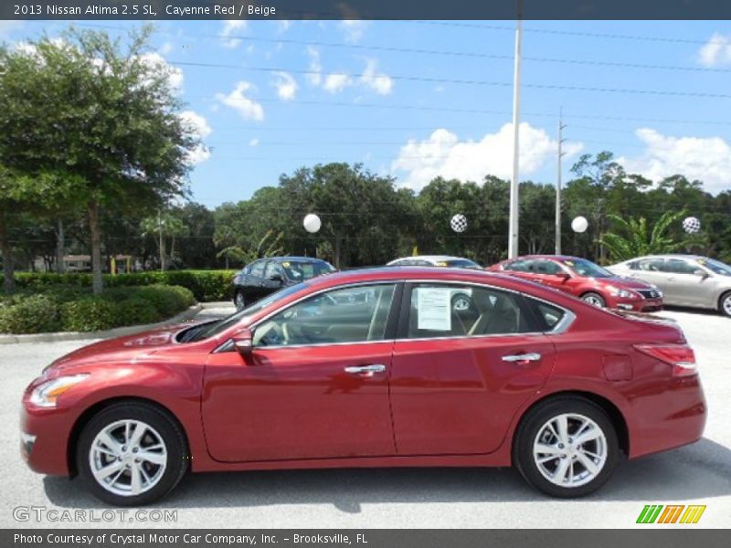 Cayenne Red / Beige 2013 Nissan Altima 2.5 SL