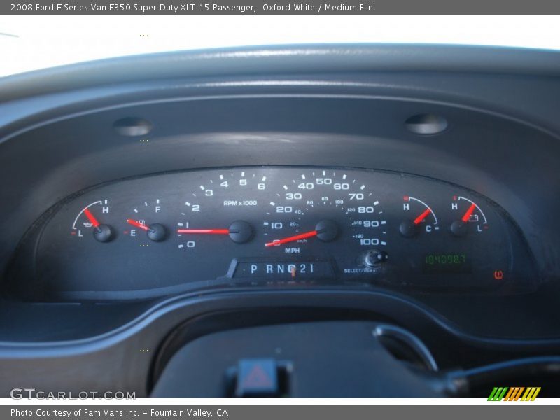 Oxford White / Medium Flint 2008 Ford E Series Van E350 Super Duty XLT 15 Passenger