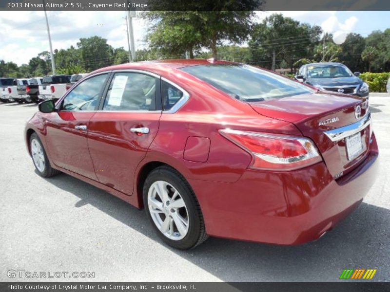 Cayenne Red / Beige 2013 Nissan Altima 2.5 SL
