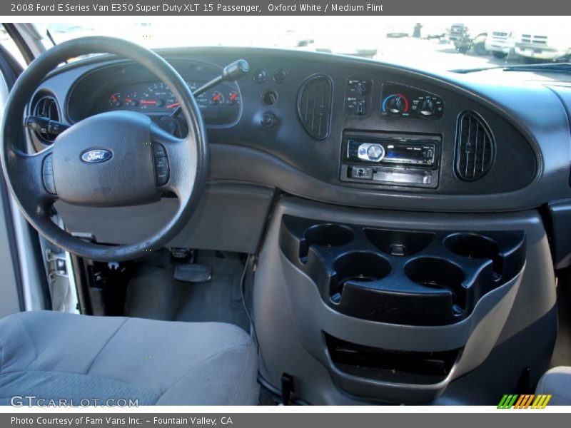 Oxford White / Medium Flint 2008 Ford E Series Van E350 Super Duty XLT 15 Passenger