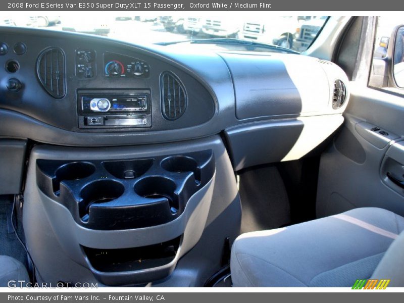 Oxford White / Medium Flint 2008 Ford E Series Van E350 Super Duty XLT 15 Passenger
