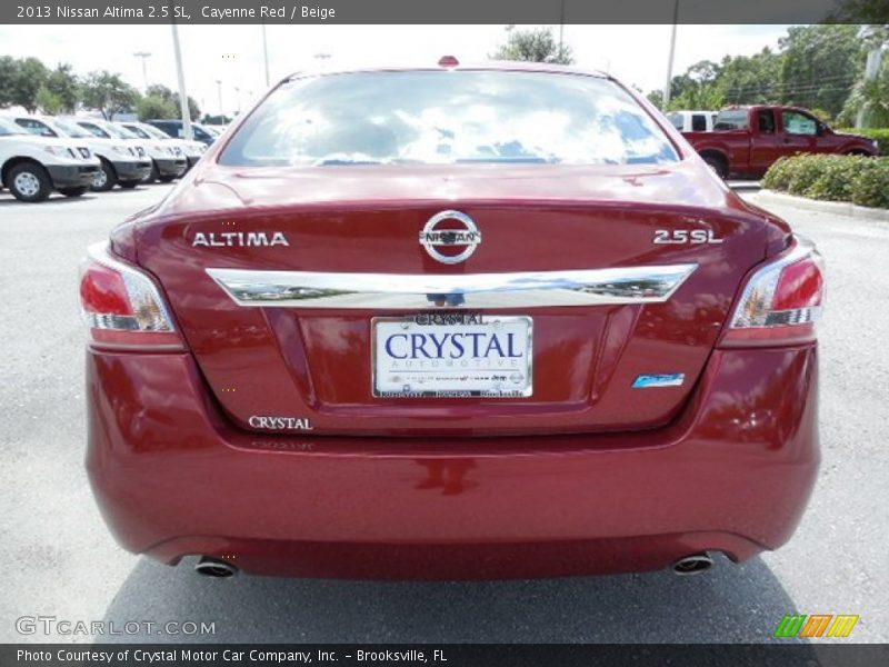 Cayenne Red / Beige 2013 Nissan Altima 2.5 SL