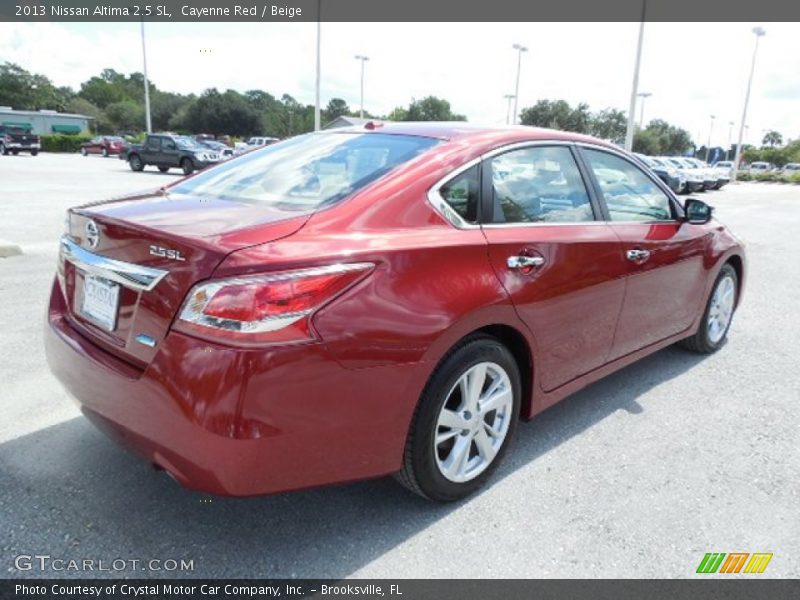 Cayenne Red / Beige 2013 Nissan Altima 2.5 SL