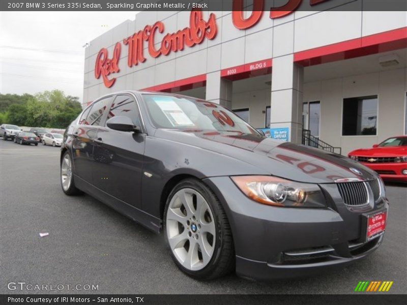Sparkling Graphite Metallic / Black 2007 BMW 3 Series 335i Sedan