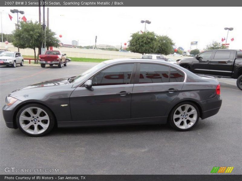 Sparkling Graphite Metallic / Black 2007 BMW 3 Series 335i Sedan