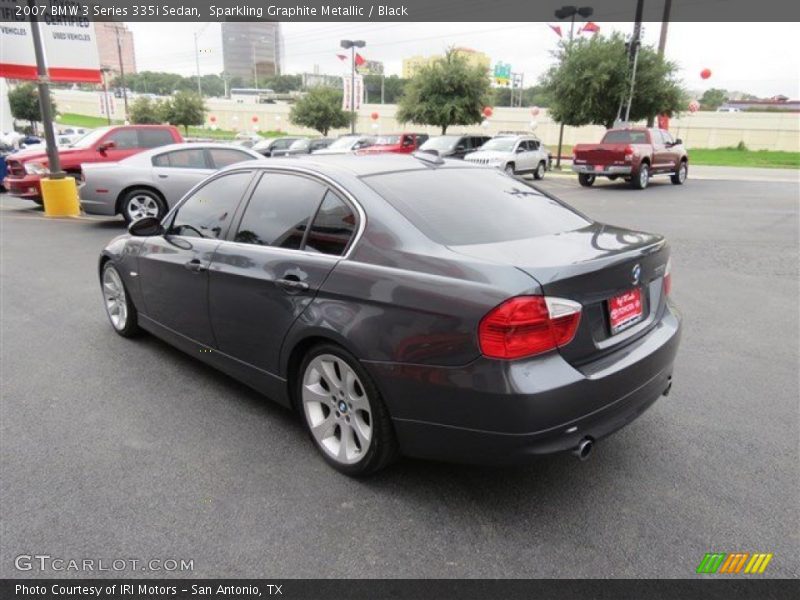 Sparkling Graphite Metallic / Black 2007 BMW 3 Series 335i Sedan