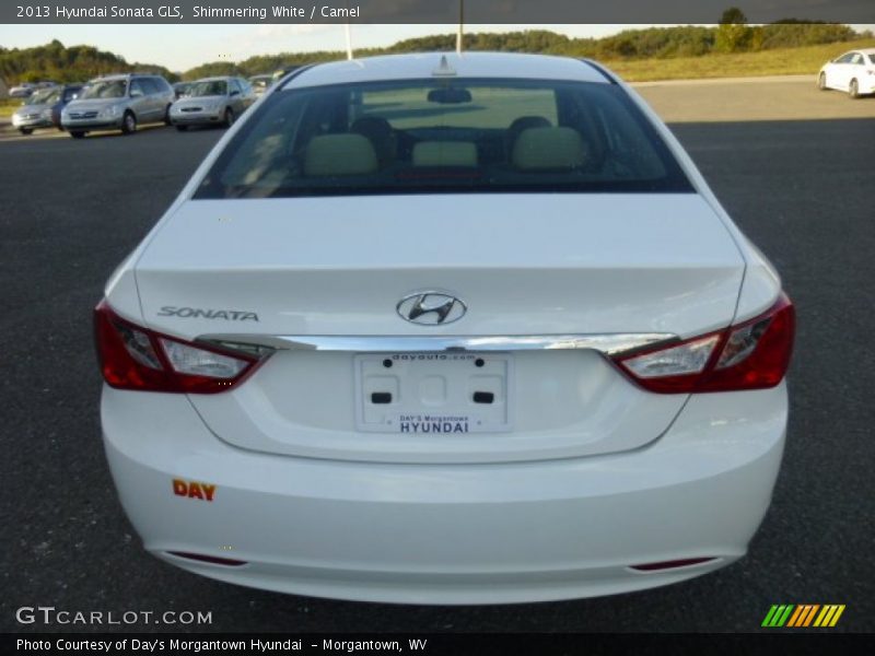 Shimmering White / Camel 2013 Hyundai Sonata GLS