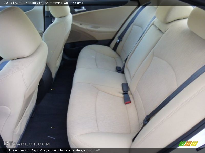 Shimmering White / Camel 2013 Hyundai Sonata GLS