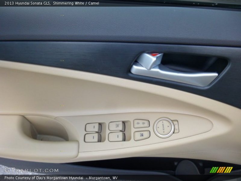 Shimmering White / Camel 2013 Hyundai Sonata GLS