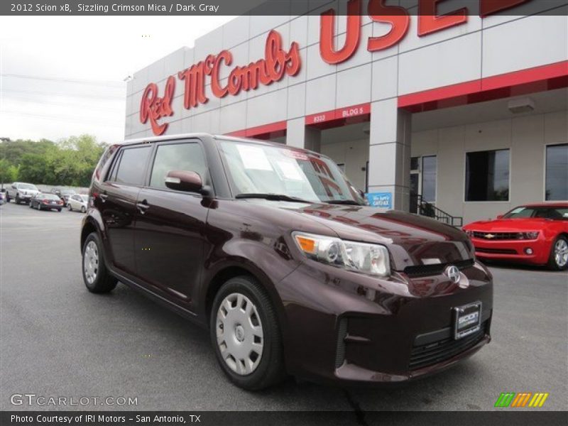 Sizzling Crimson Mica / Dark Gray 2012 Scion xB