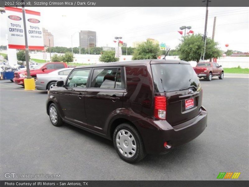 Sizzling Crimson Mica / Dark Gray 2012 Scion xB