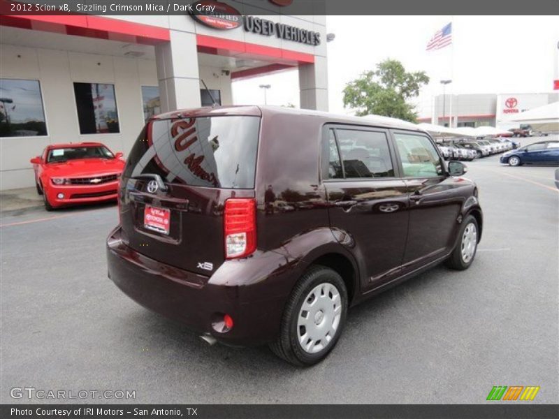 Sizzling Crimson Mica / Dark Gray 2012 Scion xB