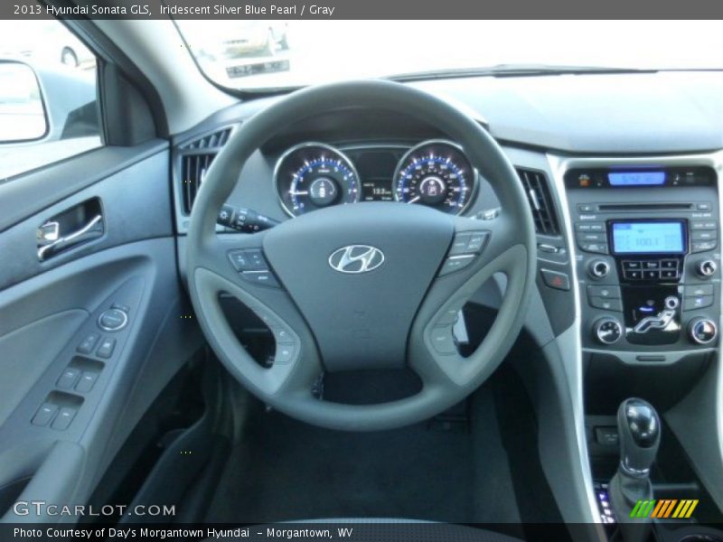 Iridescent Silver Blue Pearl / Gray 2013 Hyundai Sonata GLS