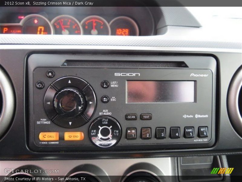 Sizzling Crimson Mica / Dark Gray 2012 Scion xB