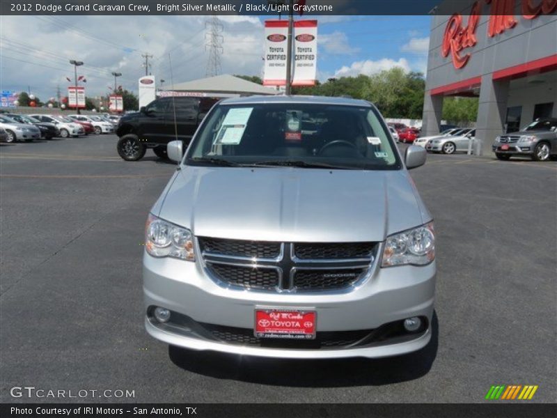 Bright Silver Metallic / Black/Light Graystone 2012 Dodge Grand Caravan Crew