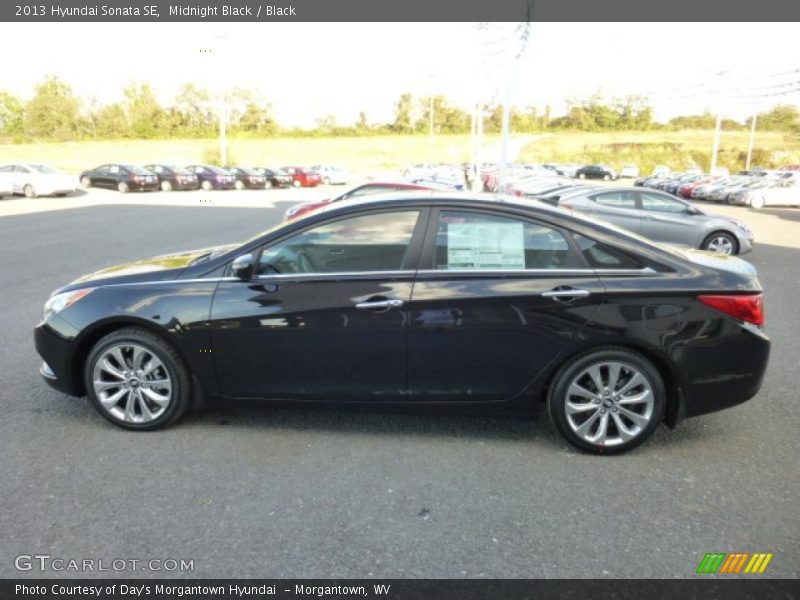 Midnight Black / Black 2013 Hyundai Sonata SE