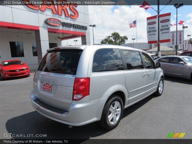 Bright Silver Metallic / Black/Light Graystone 2012 Dodge Grand Caravan Crew