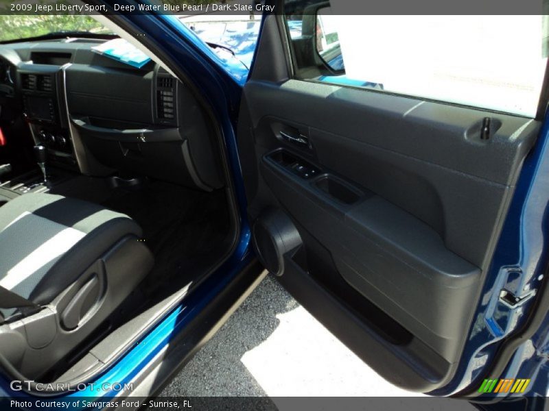 Deep Water Blue Pearl / Dark Slate Gray 2009 Jeep Liberty Sport