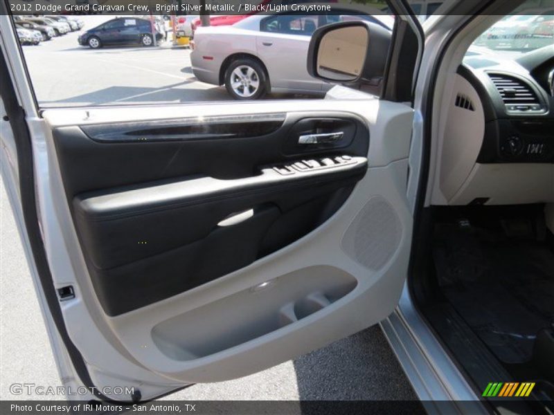 Bright Silver Metallic / Black/Light Graystone 2012 Dodge Grand Caravan Crew