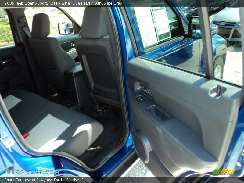 Deep Water Blue Pearl / Dark Slate Gray 2009 Jeep Liberty Sport