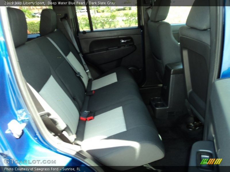 Deep Water Blue Pearl / Dark Slate Gray 2009 Jeep Liberty Sport