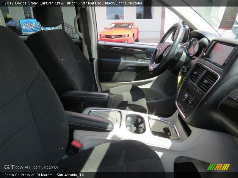 Bright Silver Metallic / Black/Light Graystone 2012 Dodge Grand Caravan Crew