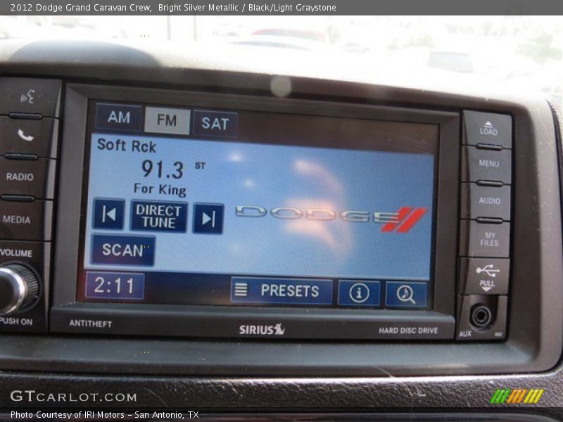 Bright Silver Metallic / Black/Light Graystone 2012 Dodge Grand Caravan Crew