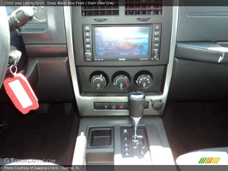 Deep Water Blue Pearl / Dark Slate Gray 2009 Jeep Liberty Sport