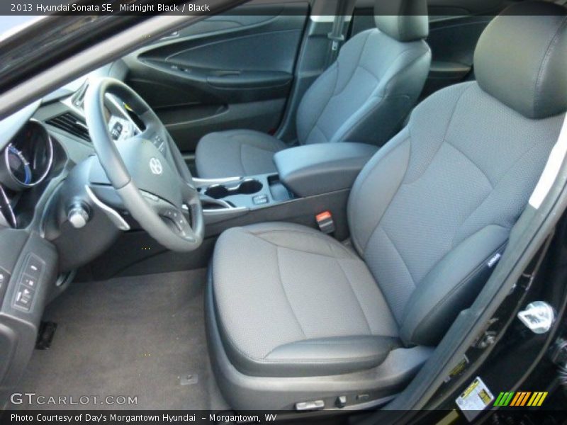 Midnight Black / Black 2013 Hyundai Sonata SE