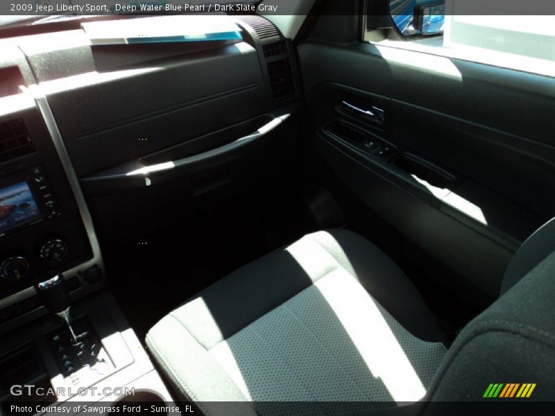 Deep Water Blue Pearl / Dark Slate Gray 2009 Jeep Liberty Sport