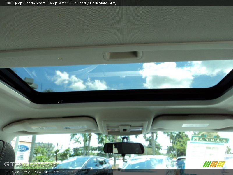 Deep Water Blue Pearl / Dark Slate Gray 2009 Jeep Liberty Sport