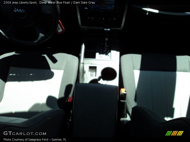 Deep Water Blue Pearl / Dark Slate Gray 2009 Jeep Liberty Sport