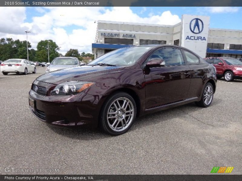 Sizzling Crimson Mica / Dark Charcoal 2010 Scion tC