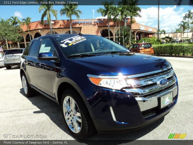 Kona Blue Metallic / Sienna 2011 Ford Edge Limited