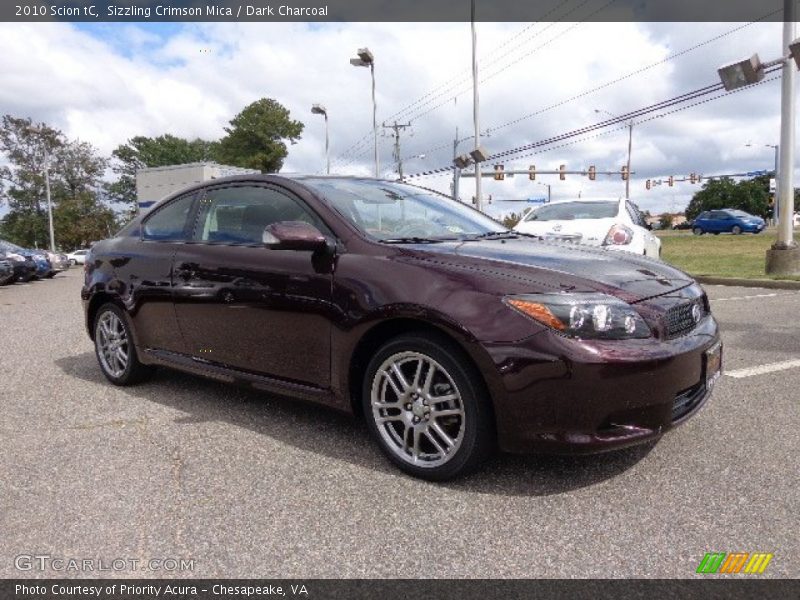 Sizzling Crimson Mica / Dark Charcoal 2010 Scion tC
