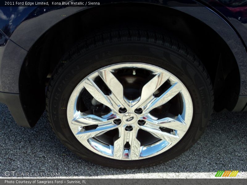 Kona Blue Metallic / Sienna 2011 Ford Edge Limited