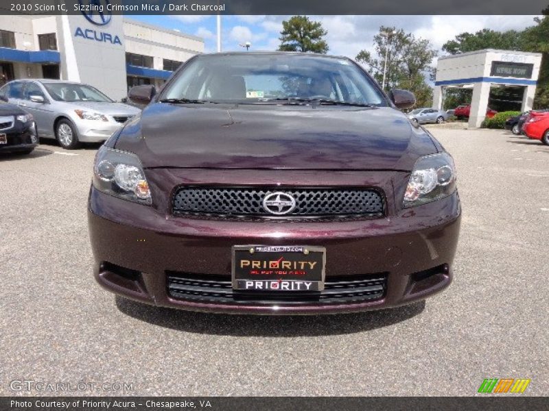 Sizzling Crimson Mica / Dark Charcoal 2010 Scion tC