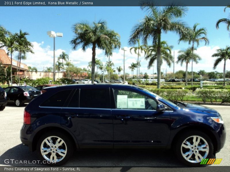 Kona Blue Metallic / Sienna 2011 Ford Edge Limited