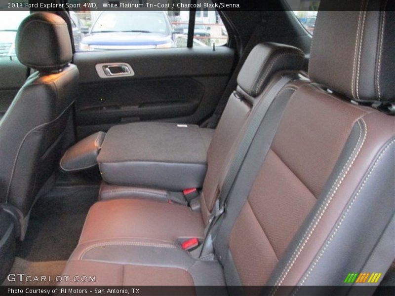 White Platinum Tri-Coat / Charcoal Black/Sienna 2013 Ford Explorer Sport 4WD