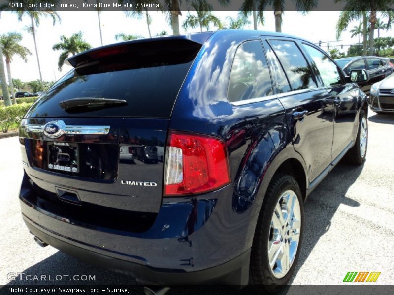 Kona Blue Metallic / Sienna 2011 Ford Edge Limited