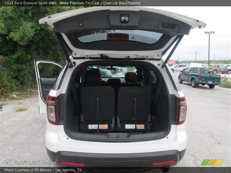 White Platinum Tri-Coat / Charcoal Black/Sienna 2013 Ford Explorer Sport 4WD