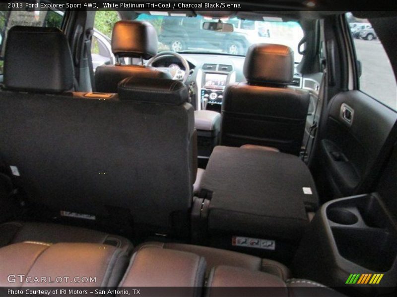 White Platinum Tri-Coat / Charcoal Black/Sienna 2013 Ford Explorer Sport 4WD