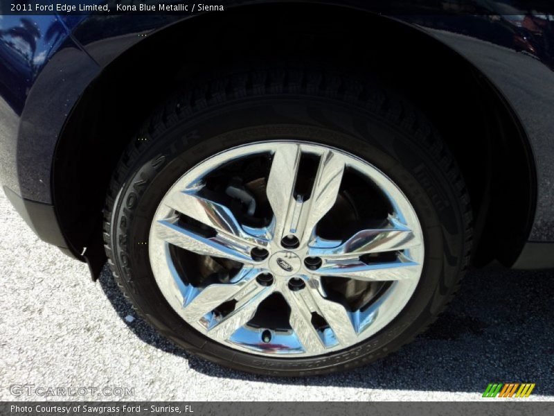 Kona Blue Metallic / Sienna 2011 Ford Edge Limited