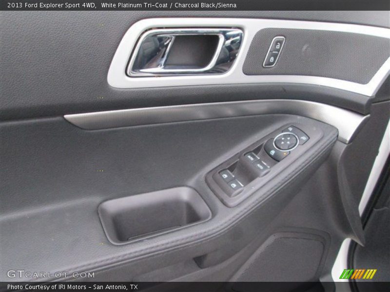 White Platinum Tri-Coat / Charcoal Black/Sienna 2013 Ford Explorer Sport 4WD