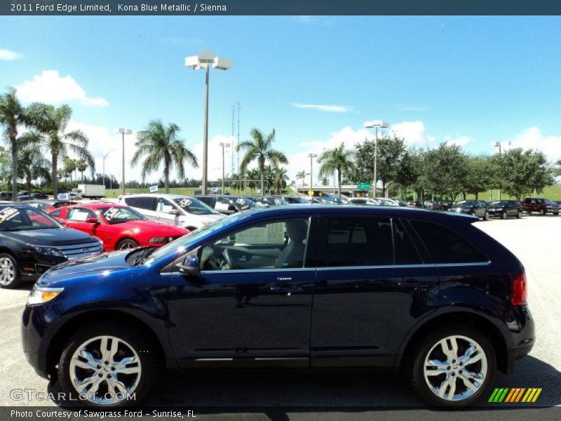 Kona Blue Metallic / Sienna 2011 Ford Edge Limited