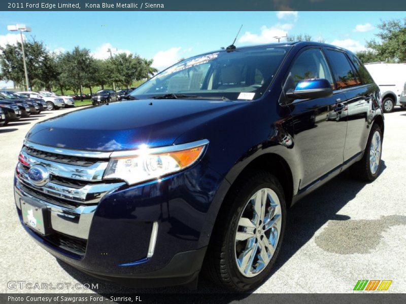 Kona Blue Metallic / Sienna 2011 Ford Edge Limited