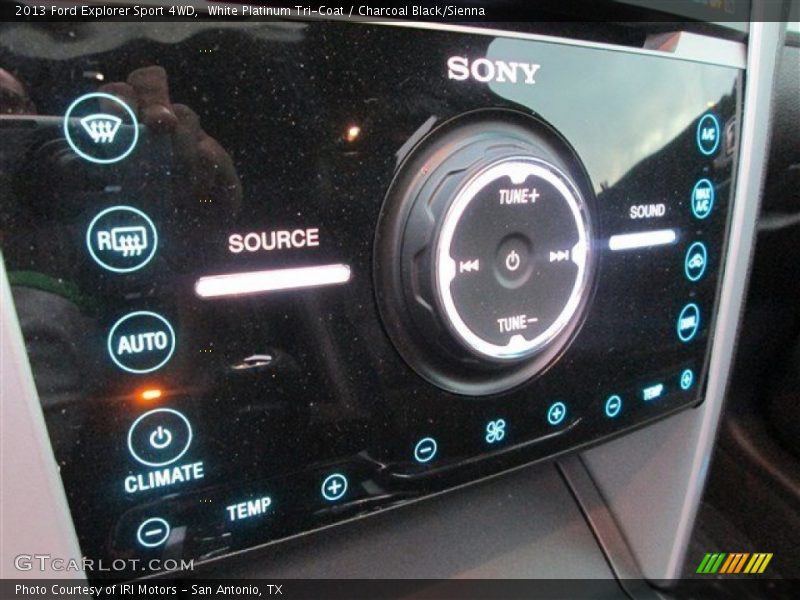 White Platinum Tri-Coat / Charcoal Black/Sienna 2013 Ford Explorer Sport 4WD